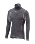 CASTELLI Tricou de ciclism cu mânecă lungă - FLANDERS WARM NECK - gri
