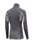 CASTELLI Tricou de ciclism cu mânecă lungă - FLANDERS WARM NECK - gri
