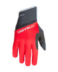 CASTELLI Mănuși cu degete lungi de ciclism - SCALDA PRO - roșu/negru