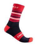 CASTELLI Șosete clasice de ciclism - GREGGE 15 - albastru/roșu