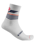 CASTELLI Șosete clasice de ciclism - LANCIO 15 - alb/gri