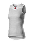 CASTELLI Tricou de ciclism fără mâneci - PRO ISSUE 2 LADY - alb