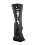 CASTELLI Șosete clasice de ciclism - BANDITO WOOL 18 - negru
