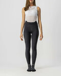 CASTELLI Pantaloni de ciclism lungi fără bretele - VELOCISSIMA LADY WNT - negru