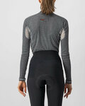 CASTELLI Tricou de ciclism cu mânecă lungă - FLANDERS 2 WARM LADY - gri