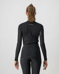 CASTELLI Tricou de ciclism cu mânecă lungă - FLANDERS 2 WARM LADY - negru