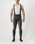 CASTELLI Pantaloni de ciclism lungi cu bretele - VELOCISSIMO 5 WINTER - negru