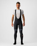 CASTELLI Pantaloni de ciclism lungi cu bretele - POLARE 3 WINTER - negru