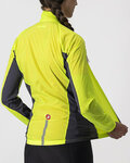 CASTELLI Jachetă rezistentă la vânt de ciclism - SQUADRA STRECH LADY - galben