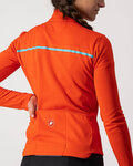 CASTELLI Tricou de cilism pentru iarnă cu mânecă lungă - SINERGIA 2 LADY WNT - roșu