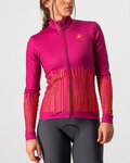 CASTELLI Tricou de cilism pentru iarnă cu mânecă lungă - SORPRESA LADY WINTER - roz