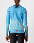 CASTELLI Tricou de cilism pentru iarnă cu mânecă lungă - SORPRESA LADY WINTER - albastru deschis