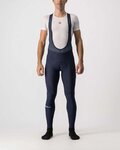 CASTELLI Pantaloni de ciclism lungi cu bretele - ENTRATA WINTER - albastru