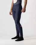 CASTELLI Pantaloni de ciclism lungi cu bretele - ENTRATA WINTER - albastru