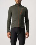 CASTELLI Jachetă termoizolantă de ciclism - GO WINTER - verde