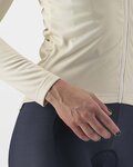 CASTELLI Tricou de cilism pentru iarnă cu mânecă lungă - SINERGIA 2 LADY WNT - fildeş