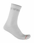 CASTELLI Șosete clasice de ciclism - DISTANZA 20 WINTER - alb