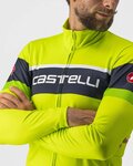CASTELLI Tricou de cilism pentru iarnă cu mânecă lungă - PASSISTA - galben