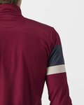 CASTELLI Tricou de cilism pentru iarnă cu mânecă lungă - PASSISTA - bordo