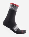 CASTELLI Șosete clasice de ciclism - QUINDICI SOFT MERINO - negru