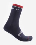 CASTELLI Șosete clasice de ciclism - QUINDICI SOFT MERINO - albastru
