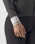 CASTELLI Tricou de cilism pentru iarnă cu mânecă lungă - VOLARE LADY WINTER - alb/negru