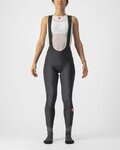 CASTELLI Pantaloni de ciclism lungi cu bretele - VELOCISSIMA DT LADY - negru