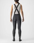 CASTELLI Pantaloni de ciclism lungi cu bretele - VELOCISSIMA DT LADY - negru