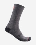 CASTELLI Șosete clasice de ciclism - RACING STRIPE  - gri