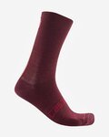 CASTELLI Șosete clasice de ciclism - RACING STRIPE - bordo