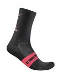 CASTELLI Șosete clasice de ciclism - GIRO D'ITALIA 2022 - negru/roz