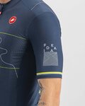 CASTELLI Tricou de ciclism cu mânecă scurtă - GIRO D'ITALIA 2022 - albastru