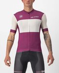 CASTELLI Tricou de ciclism cu mânecă scurtă - GIRO D'ITALIA 2024 - alb/mov