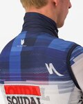 CASTELLI Vestă de ciclism - SOUDAL QUICK-STEP 23 - alb/albastru