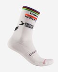 CASTELLI Șosete clasice de ciclism - SOUDAL QUICK-STEP 23 - alb