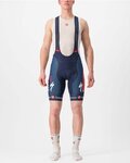 CASTELLI Pantaloni scurți de ciclism cu bretele - SOUDAL QUICK-STEP 23 - albastru