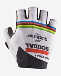 CASTELLI Mănuși de ciclism fără degete - SOUDAL QUICK-STEP 23 - alb