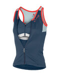 CASTELLI Tricoul de ciclism fără mâneci - SOLARE LADY - albastru/albastru deschis