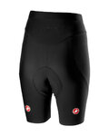 CASTELLI Pantaloni scurți de ciclism fără bretele - PREMIO 2 W LADY - negru