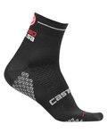 CASTELLI Șosete clasice de ciclism - ROSA CORSA DUE LADY - negru