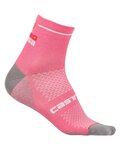 CASTELLI Șosete clasice de ciclism - ROSA CORSA DUE LADY - roz