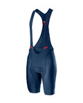 CASTELLI Pantaloni scurți de ciclism cu bretele - COMPETIZIONE - albastru