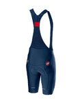 CASTELLI Pantaloni scurți de ciclism cu bretele - COMPETIZIONE - albastru