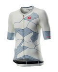 CASTELLI Tricou de ciclism cu mânecă scurtă - CLIMBER'S 3.0 - albastru deschis/bej