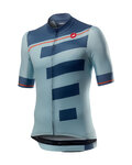 CASTELLI Tricou de ciclism cu mânecă scurtă - TROFEO - albastru/albastru deschis