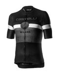 CASTELLI Tricou de ciclism cu mânecă scurtă - MILANO - negru/gri