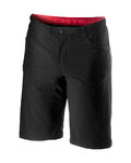 CASTELLI Pantaloni scurți de ciclism fără bretele - UNLIMITED BAGGY - negru