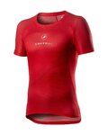 CASTELLI Tricou de ciclism cu mânecă scurtă - PRO MESH - roșu