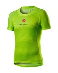 CASTELLI Tricou de ciclism cu mânecă scurtă - PRO MESH - galben