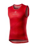 CASTELLI Tricou de ciclism fără mâneci - PRO MESH - roșu